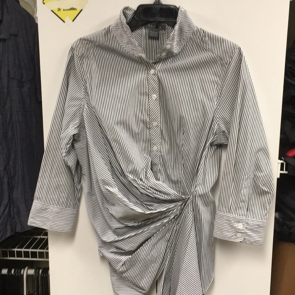 Striped button up shirt